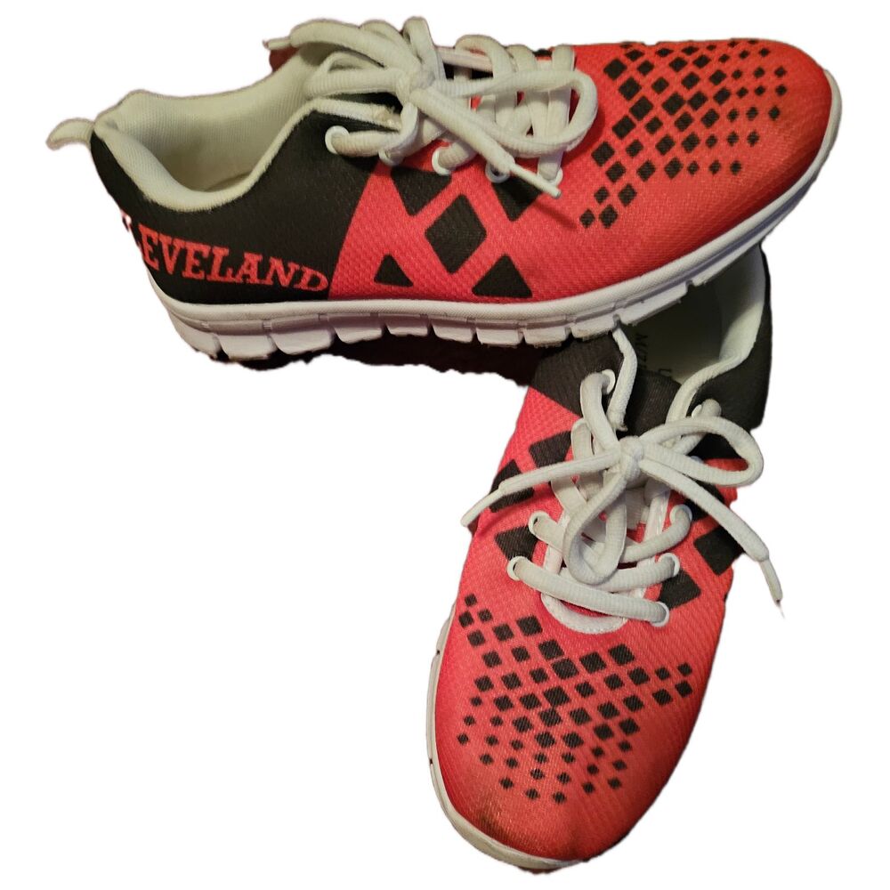 Cleveland shoes Brown Orange like Browns football team Worn a few times M7/W9 - Picture 2 of 8